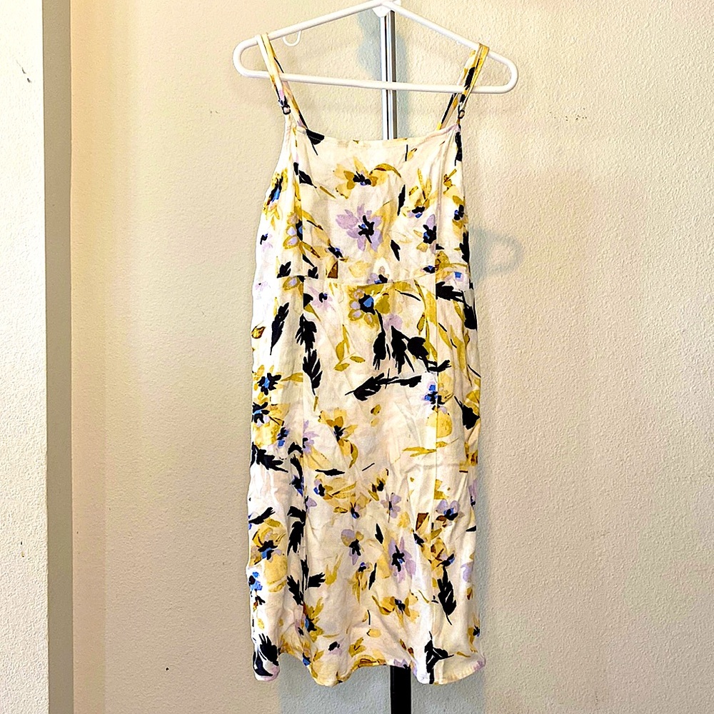 Girls Dress, Size:S kids, Color: Cream with a floral print, Brand: O’Neill